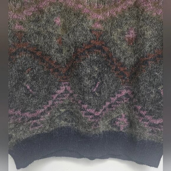 Vintage St Michael y2k 100% Scottish Wool Crewneck BoXy sz L Sweater UniseX - Picture 3 of 10